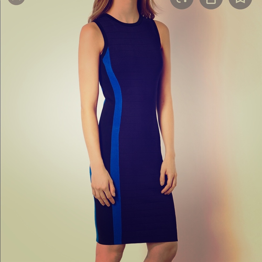 Karen Millen blue bandage dress